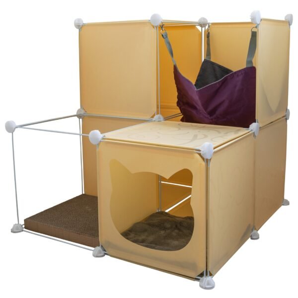 Kitty Cubby Cat Cube Play Tower MIDI Cats Free Shipping 205