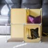 Kitty Cubby Cat Cube Play Tower MIDI Cats Free Shipping 451
