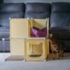 Kitty Cubby Cat Cube Play Tower MIDI Cats Free Shipping 457