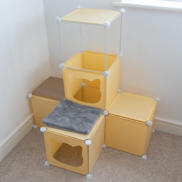 Kitty Cubby Cat Cube Play Tower MIDI Cats Free Shipping 237