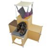 Kitty Cubby Cat Cube Play Tower MIDI Cats Free Shipping 481