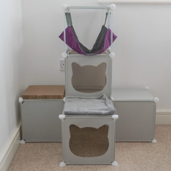 Kitty Cubby Cat Cube Play Tower MIDI Cats Free Shipping 101