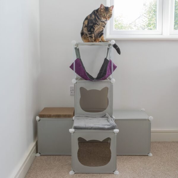 Kitty Cubby Cat Cube Play Tower MIDI Cats Free Shipping 107