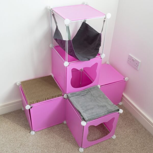 Kitty Cubby Cat Cube Play Tower MIDI Cats Free Shipping 43