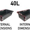 Mixing tub 40l – heavy duty mortar mixing tub container uk diy tools free shipping 41