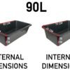 Mixing tub 90l blue – heavy duty mortar mixing tub container uk diy tools free shipping 23