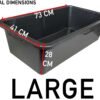 Pink Dog Bath with Drain Valve (Black) and Stand