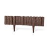 Lawn edging, plastic palisade wood effect, 2. 32m, brown plastic lawn edging free shipping 3