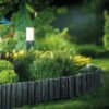 Lawn edging, plastic palisade wood effect, 2. 32m, black – plastic lawn edging border uk