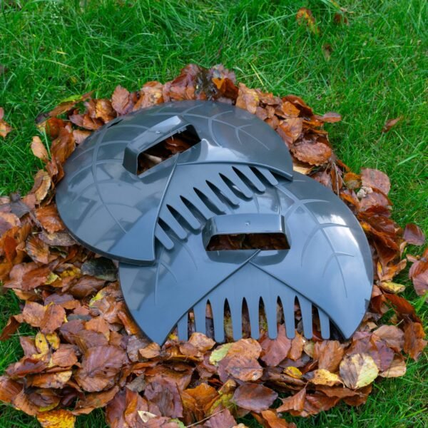 Leaf Grab Garden Cleaning Scoops, Dark Gray Garden Tools Free Shipping 5