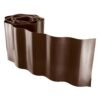 Wavy plastic garden lawn edging, h=25cm, l=9m, brown – plastic lawn edging border uk plastic lawn edging free shipping 2