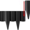 Lawn edging, plastic palisade wood effect, 2. 5m box, black – plastic lawn edging border uk palisades & lawn edging free shipping 3