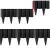 Lawn edging, plastic palisade wood effect, 2. 5m box, black – plastic lawn edging border uk palisades & lawn edging free shipping 4