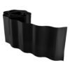 Wavy plastic garden lawn edging, h=10cm, l=9m, black – plastic lawn edging border uk plastic lawn edging free shipping 4