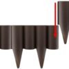 Lawn Edging, Plastic Palisade Wood Effect, 2.5m Box, Brown New Arrivals Free Shipping 21