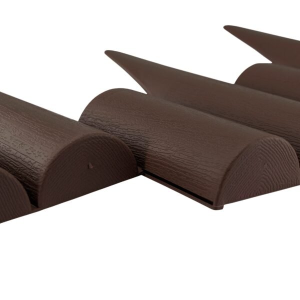 Lawn Edging, Plastic Palisade Wood Effect, 2.5m Box, Brown New Arrivals Free Shipping 15