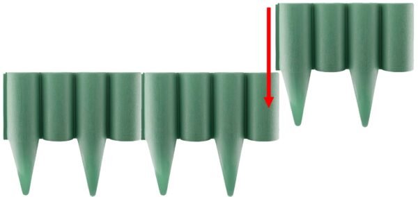 Lawn edging, plastic palisade wood effect, 2. 5m box, green – plastic lawn edging border uk new arrivals free shipping 7