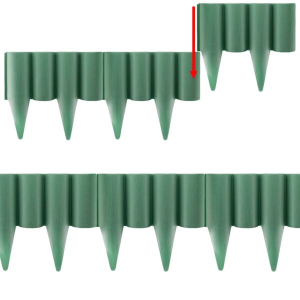 Lawn edging, plastic palisade wood effect, 2. 5m box, green – plastic lawn edging border uk new arrivals free shipping 9