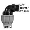 Ibc 2” s60x6 cap with large plastic valve and mdpe elbow ibc tanks fittings free shipping 6