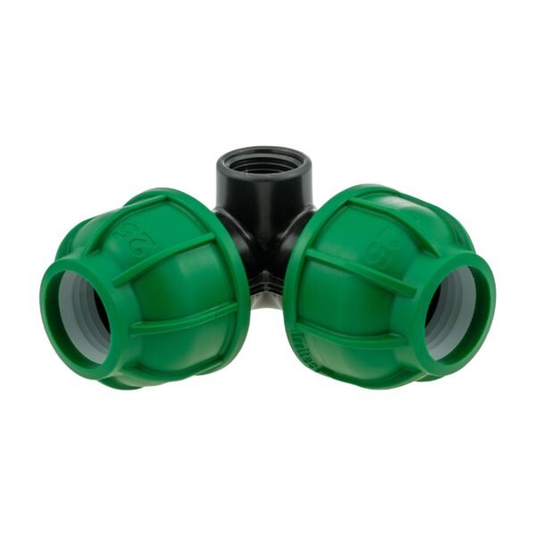 Mdpe elbow-tee 25mm – 1/2″ bspf – heavy duty pipe & hose fitting uk mdpe fittings free shipping 11