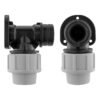 Wall flange kit 20mm mdpe – geka & in line valve + 1/2 inch barb mdpe wall flange kits free shipping 37