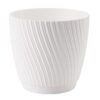 Mika pot with saucer 150mm white – home diy accessory uk pots free shipping