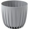 Mira pot without hole 180mm gray – mira decorative garden plant pot uk flower pots & planters free shipping