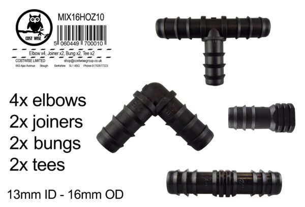 Mix 1/2″ Barb Connectors HOZ10 New Arrivals Free Shipping 5