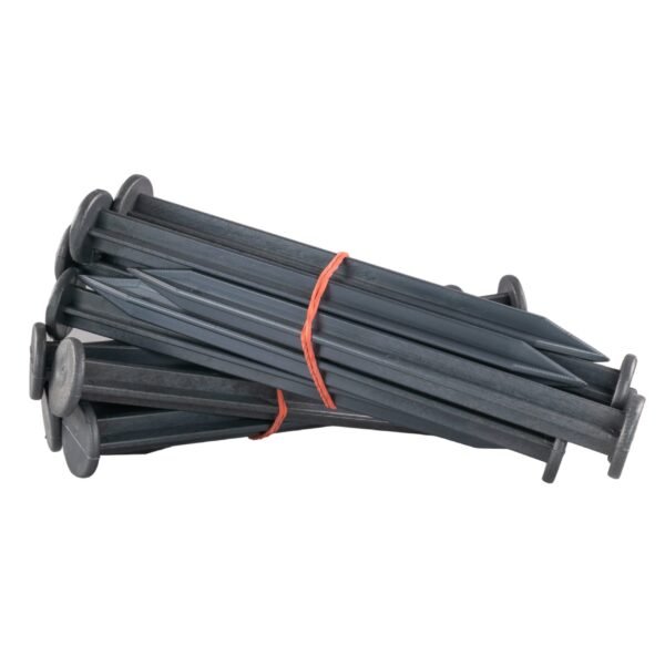 Lawn border set, easy border 100mm black 10m with pegs – plastic lawn edging border uk roll borders free shipping 10