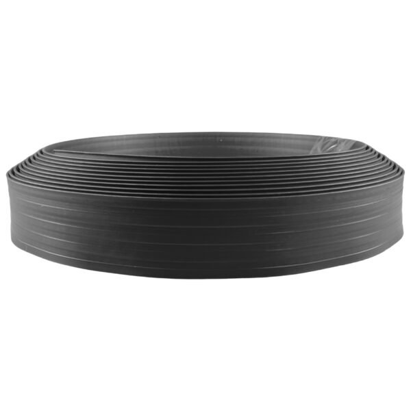 Lawn border set, easy border 100mm black 10m with pegs – plastic lawn edging border uk roll borders free shipping 8
