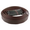 Lawn border set, easy border 40mm brown 10m with pegs – plastic lawn edging border uk roll borders free shipping 1