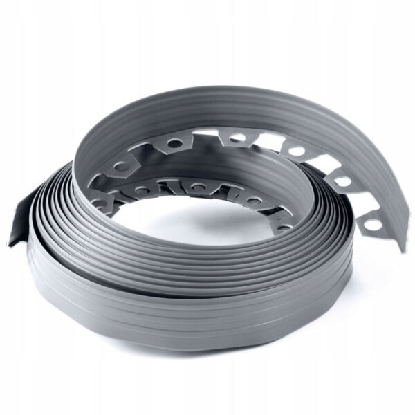 Lawn border set, easy border 60mm gray 10m with pegs – plastic lawn edging border uk roll borders free shipping 2