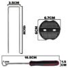 Weed control membrane pegs buffer washer, 6″/150mm, red weed fabric & fleece free shipping