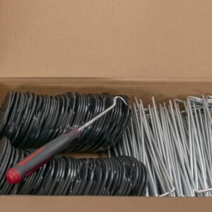 Weed Control Membrane Pegs Buffer Washer, 6"/150mm, Red