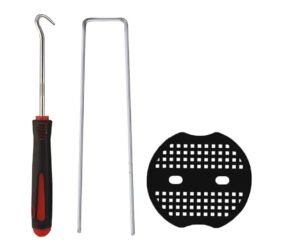Weed Control Membrane Pegs Buffer Washer, 6"/150mm, Red