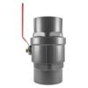 PP 3" BSPF Stopcock with Stainless Steel Ball Valve and
