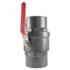 PP 4" BSPF Stopcock with Stainless Steel Ball Valve and