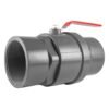 PP 4" BSPF Stopcock with Stainless Steel Ball Valve and