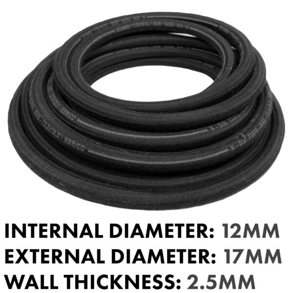 Rubber reinforced with a heat resistant textile braid – heavy duty pipe & hose fitting uk hose free shipping 3