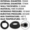 Rubber reinforced with a heat resistant textile braid – heavy duty pipe & hose fitting uk hose free shipping 2
