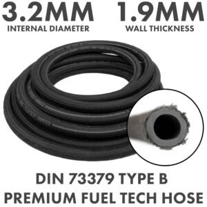 Rubber Reinforced with a Heat Resistant Textile Braid Hose Free Shipping