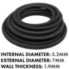 Rubber reinforced with a heat resistant textile braid 3mm – heavy duty pipe & hose fitting uk hose free shipping 2