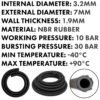 Rubber reinforced with a heat resistant textile braid 3mm – heavy duty pipe & hose fitting uk hose free shipping 3
