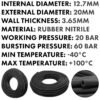 Rubber 12.7mm Braided Fuel, Oil Hose SAE J30 R6 Hose Free Shipping 31