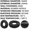 Rubber 16mm braided fuel, oil hose sae j30 r6, 50m – heavy duty pipe & hose fitting uk hose free shipping 2