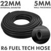 Rubber 22mm braided fuel, oil hose sae j30 r6, 50m – heavy duty pipe & hose fitting uk hose free shipping 1