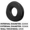 Rubber 22mm braided fuel, oil hose sae j30 r6, 50m – heavy duty pipe & hose fitting uk hose free shipping 3