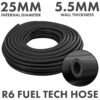 Rubber 25mm Braided Fuel, Oil Hose SAE J30 R6 Hose Free Shipping 29