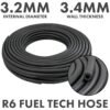 Rubber 3. 2mm braided fuel, oil hose sae j30 r6 – heavy duty pipe & hose fitting uk hose free shipping 1