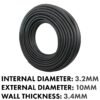 Rubber 3. 2mm braided fuel, oil hose sae j30 r6 – heavy duty pipe & hose fitting uk hose free shipping 3